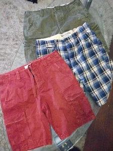abercrombie fitch vintage shorts 32/9" (lot of 3) - Picture 1 of 9