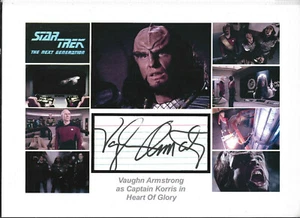 Star Trek - The Next Generation - Vaughn Armstrong autograph & display - Picture 1 of 1