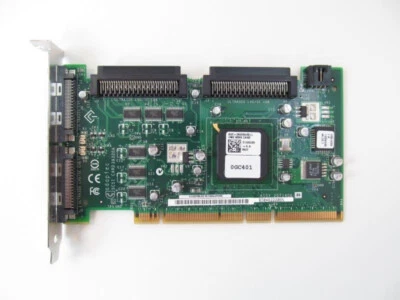 Dell 0GC401 Adaptec 39320A PCI-X SCSI U320 Controller Card ASC-39320A GC401 - Image 1 of 2
