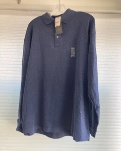 Herren NEU 3 Knöpfe Hemd mittelblau Erwachsene XL Langarm MIT ETIKETT Pull Over  - Bild 1 von 5