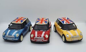 1/24 Solido SS 6711 Mini Cooper Set of Three in Blue, Red and Yellow- Unboxed