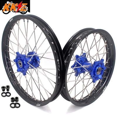 KKE 21/18 Wheels Rims Set fit Suzuki DRZ400SM 05-2024 DRZ400S DRZ400E 2000-2007 - Image 1 of 4