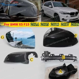 Side Mirror Frame Lower Cover For For BMW X5 F15 2014-2018 Turn Lamp Lens Glass - Picture 1 of 45