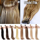 200 Strands I Tip Hair 200g Stick Tip Remy Human Hair Extensions Micro Ring Bead