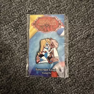 Hazbin Hotel Summer Charlie Vaggie Chaggie Sunscreen Couple Enamel Pin Vivziepop - Picture 1 of 2