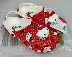 Hello Kitty Crocs Red Classic Clog Women's US Size 10 # 210575-90H New - Picture 1 of 10