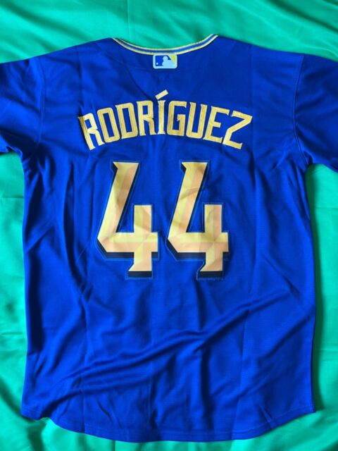 Nike Youth Seattle Mariners Julio Rodríguez #44 Navy Home Cool Base Jersey