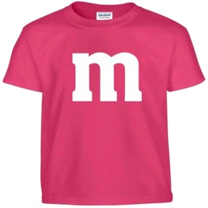 M & M Youth Halloween Costume M and M Boys Girls Kids Tee T Shirt - Picture 1 of 23