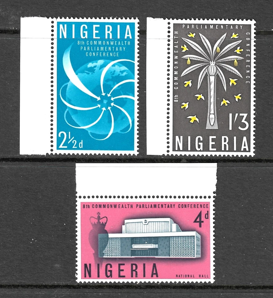 Nigeria Scott 138-140 VF MNH margen singles emitidos 1962 Foto 1 de 1
