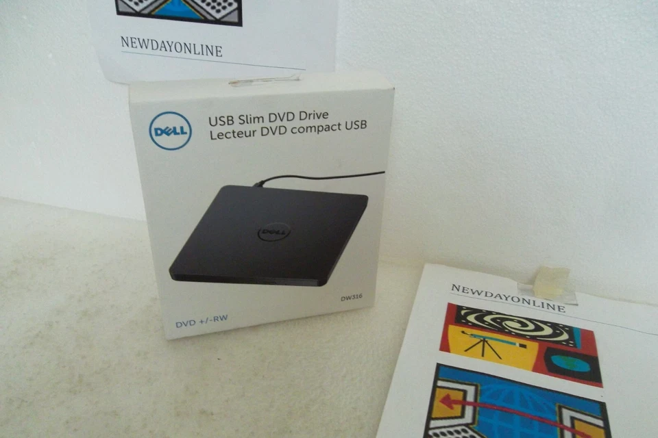 RKR9T Dell Dw316 External USB Slim DVD RW Optical Drive ()