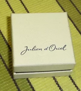 jolie boite écrin pour bijoux " julien d'orcel " - vide - - Picture 1 of 4
