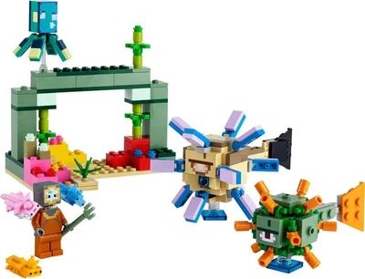 LEGO Minecraft Guardian Battle 21180 Toy Block Gift Video Game Ocean Boys - Image 1 of 4