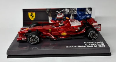 Ferrari f2008 Raikkonen winner Malaysian Gp 2008 1/43 1:43 hot wheels f 2008 - Immagine 1 di 4