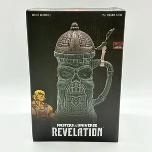 Masters Of The Universe Castle Grayskull Ceramic Beer Stein 32oz He-Man MOTU - Picture 1 of 13