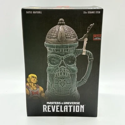 Masters Of The Universe Castle Grayskull Ceramic Beer Stein 32oz He-Man MOTU - Image 1 of 4