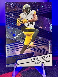 2025 Panini Revolution - George Pickens #42 Blue Swirl /99 Cowboys - Bild 1 von 2