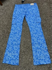 Valabasas Jeans Button Fly Cargo Pockets Vendetta Blue Pattern Men’s Size 38x34 - Picture 1 of 10