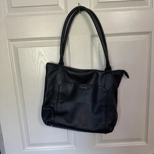 Lodis Siera Pebbled Leather Handbag Travel Shoulder Tote Bag Luggage Sleeve - Picture 1 of 16