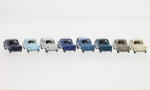 Brekina 99306 - 1/87 Set Con 8 VW Tipo 3, Tipo E Colori Assortiti (2.Wahl) Nuovo - Immagine 1 di 1