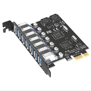 USB 3.0 Card 7 Ports PCI Expree to USB Expansion Card 5Gbps PCI-e Hub Adapter - Afbeelding 1 van 11