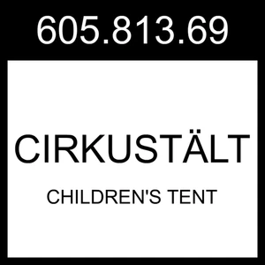 Tienda de campaña para niños IKEA CIRKUSTALT CIRKUSTALT roja/azul blanca 605.813.69 - Imagen 1 de 1