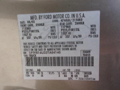 Módulo de control electrónico ECM del motor 6-183 3,0 L manual compatible con 03 RANGER 30620978 Foto 1 de 2