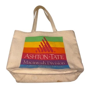Sac fourre-tout Ashton Tate Macintosh Division ordinateur voyage Apple années 80 dBase Mac - Photo 1/12
