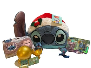 Disney Stitch Christmas Bundle - Plush, Figures, headband - Picture 1 of 7