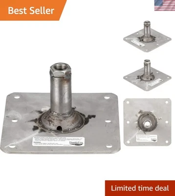 Prestigiosa base de pasador de 3/4 pulgadas Lock’N-Pin 7x7 con acabado de acero inoxidable cepillado Foto 1 de 4