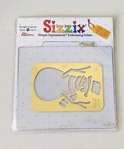 New ! Sizzix - Simple Impressions - Embossing Folder - Snowman - # 38-9579 - Picture 1 of 2