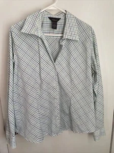 xl van hueusen karierte Button Down Bluse  - Bild 1 von 3