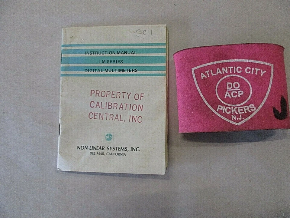 NON-LINEAR SYSTEMS LM SERIES DIGITAL MULTIMETERS INSTRUCTION MANUAL - Image 1 of 4