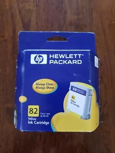 Sep 2002 - New Sealed - Genuine OEM - HP 82 Yellow InkJet 69ml C4913A - Picture 1 of 3