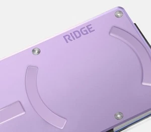 Ridge Magsafe Geldbörsen Slim Minimalistisch Kompakt, RFID Geldschlaufe Lavendel - Bild 1 von 5