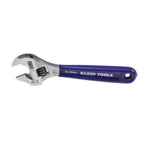 Klein Tools D86932 Slim-Jaw Adjustable Wrench, 4-Inch - Picture 1 of 7