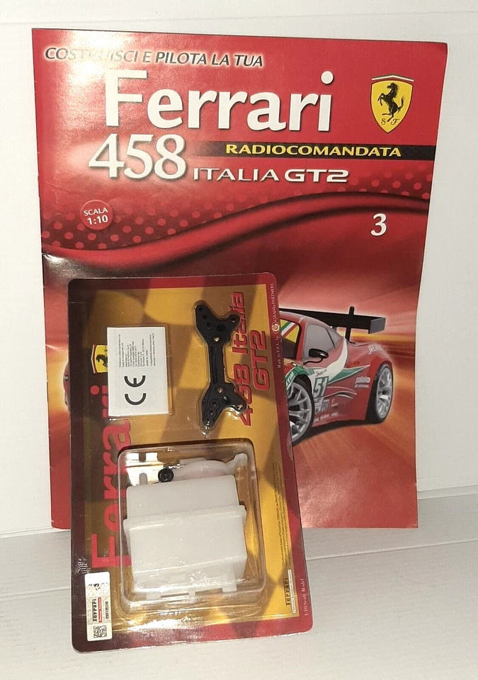 COSTRUISCI E PILOTA LA TUA FERRARI 458 ITALIA GT2 FASCICOLO N.3 SCALA 1/10 - Immagine 1 di 1