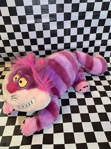 DISNEY Alice in Wonderland 17” CHESHIRE CAT Plush BEANIE Stuffed Toy Villain - Picture 1 of 11