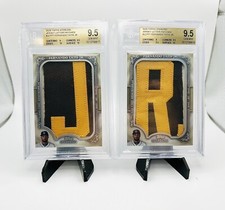 Fernando Tatis Jr. 1/1 game used patch letters “J” and “R” topps sterling 2020