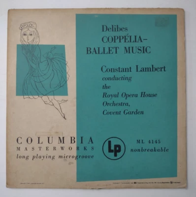 Delibes Coppelia Ballet Music Constant Lambert vinyl record ML 4145 Tested Works - Image 1 of 4