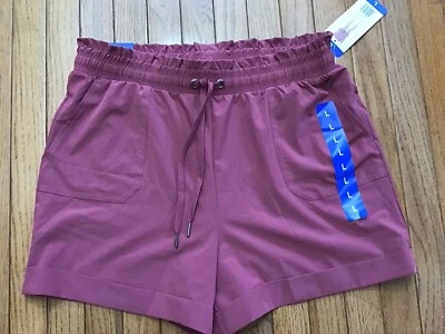 Nuevo DANSKIN Grande Bolsa de Papel Pantalones Cortos Arcilla Cósmica Granate Cordón Pull On (A8) Foto 1 de 4