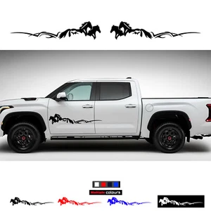 2Pcs Pickup Side Door Stickers Horse Vinyl Decals For Toyota Hilux Tacoma Tundra - Bild 1 von 12