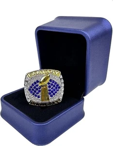 Anillo de campeonato de fútbol de fantasía - Anillo FFL con caja de exhibición talla 11 - Imagen 1 de 7