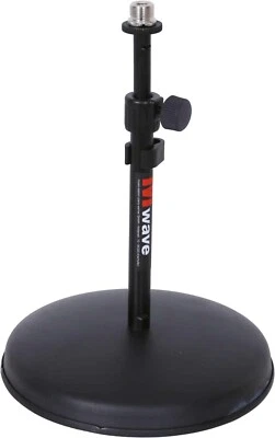 Mwave MS032 Tisch-Mikrofonständer Tischstativ höhenverstellbar schwarz NEU - Bild 1 von 4