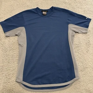 Nike Sphere Shirt 1/4 Zip Short Sleeve Size Men's Small Blue Vintage Y2k - Picture 1 of 9