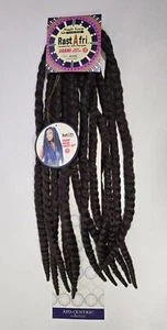 RAST A FRI IMANI TWIST 24'' 12PC SINGLE LOOP CROCHET BRAID COLOR BK/WINE - Picture 1 of 8