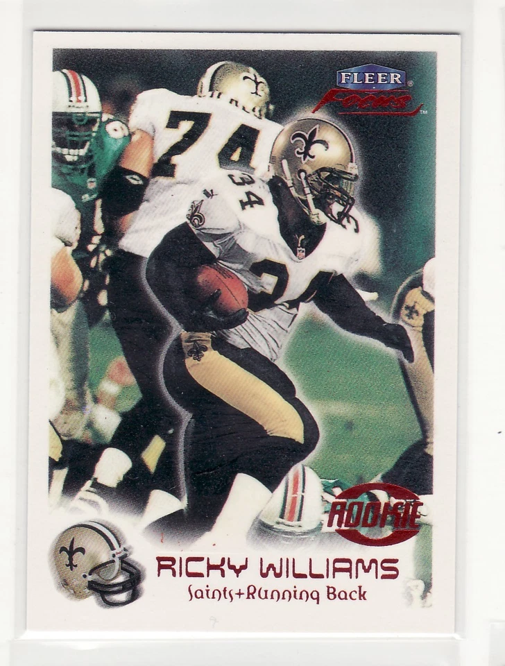 RICKY WILLIAMS NEW ORLEANS SAINTS 1999 FLEER FOCUS #159 1972/2500 - Image 1 of 1