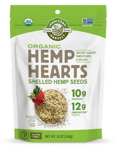 Manitoba Harvest Hemp Hearts Raw Shelled Hemp Seeds Organic, 12 OZ - Picture 1 of 8