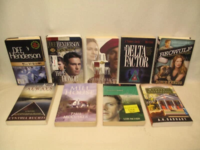 Lot Of 9 Books~Christian~Modern~Suspense~Restoration~Military~Dee Henderson Foto 1 de 4