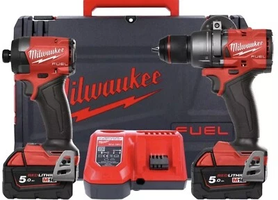 Milwaukee M18 FPP2A3-502X 18V Fuel Twin Pack with 2x 5.0Ah  - Image 1 of 3