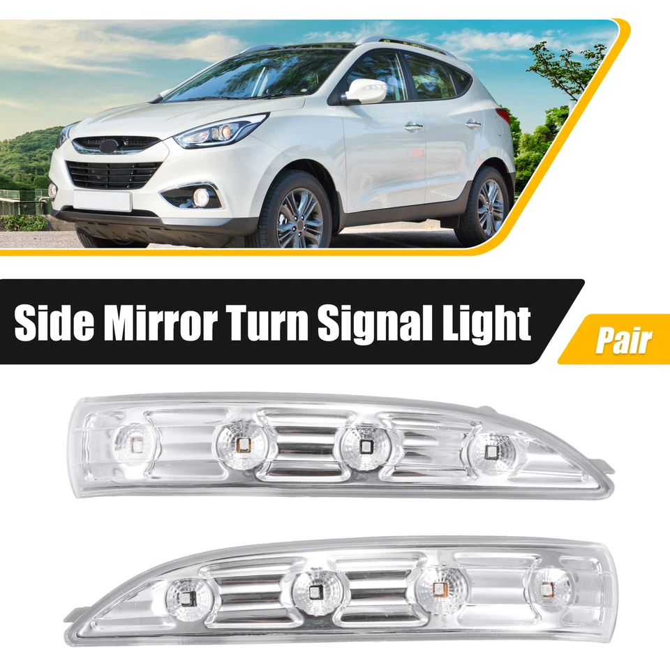 1 Pair Left Right Side Mirror LED Turn Signal Indicator Light for Hyundai ix35 - Image 1 of 4